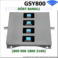 GSY800 Dört Bandlı Gsm Sinyal Güçlendirici Sadece Ana Cihaz