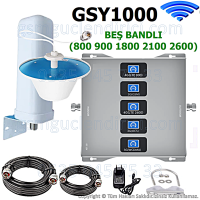 GSY1000 Beş Bandlı Gsm Sinyal Güçlendirici SET